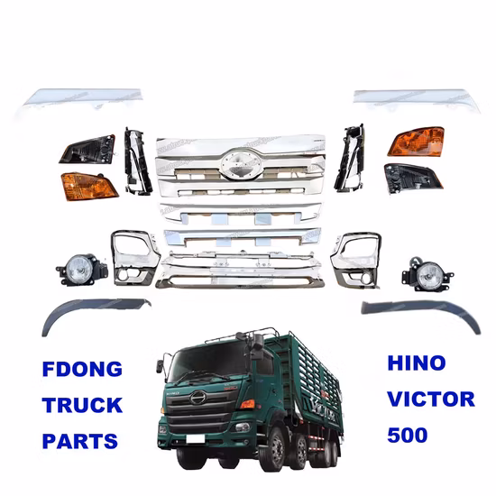 Хромированные детали кузова японского грузовика для Hino 700/500/Dutro 300 Isuzu Npr/Nqr/Forward/Giga Fuso Supergreat/Canter/Fighter Ud Quon/Cwa451/Pkb/Cwm454/Quester